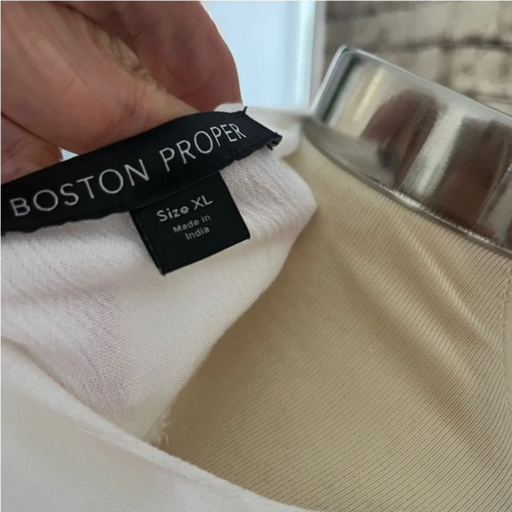 Boston Proper Cream Top - Picture 3 of 6